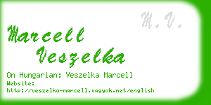 marcell veszelka business card